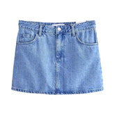Gerade geschnittener Mini-Jeansrock